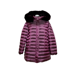 GIUBBINO OVERSIZE CON CAPPUCCIO STACCABILE E PELLICCIA ECOLOGICA STACCABILE - immagine 2