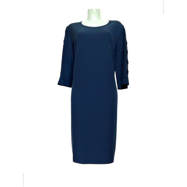 ABITO DONNA ELEGANTE CON LAVORAZIONE ALLA MANICA