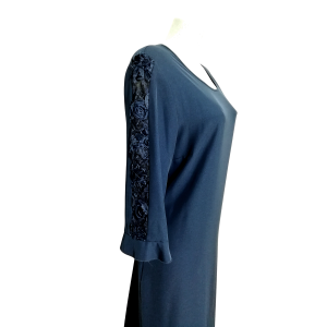 ABITO DONNA ELEGANTE CON LAVORAZIONE ALLA MANICA - immagine 3