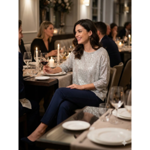 MAGLIA DONNA MANICA 3/4 ELEGANTE